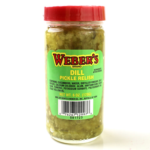 Weber's Spicy Dill Relish 6oz
