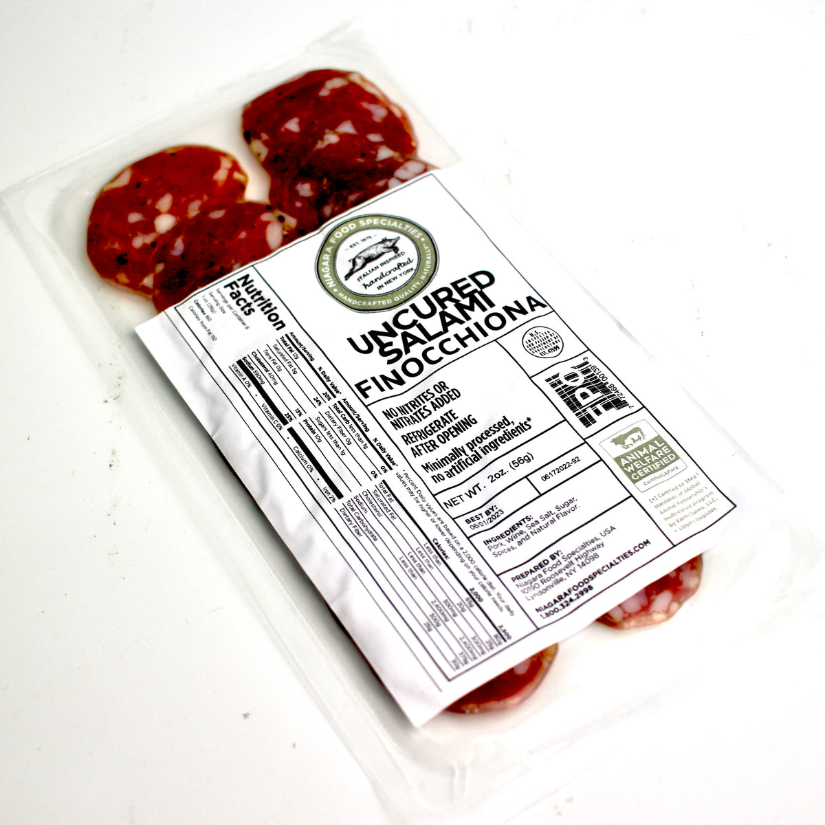 Salami Finocchiona (sliced) Buffalo Artisan Food Traders